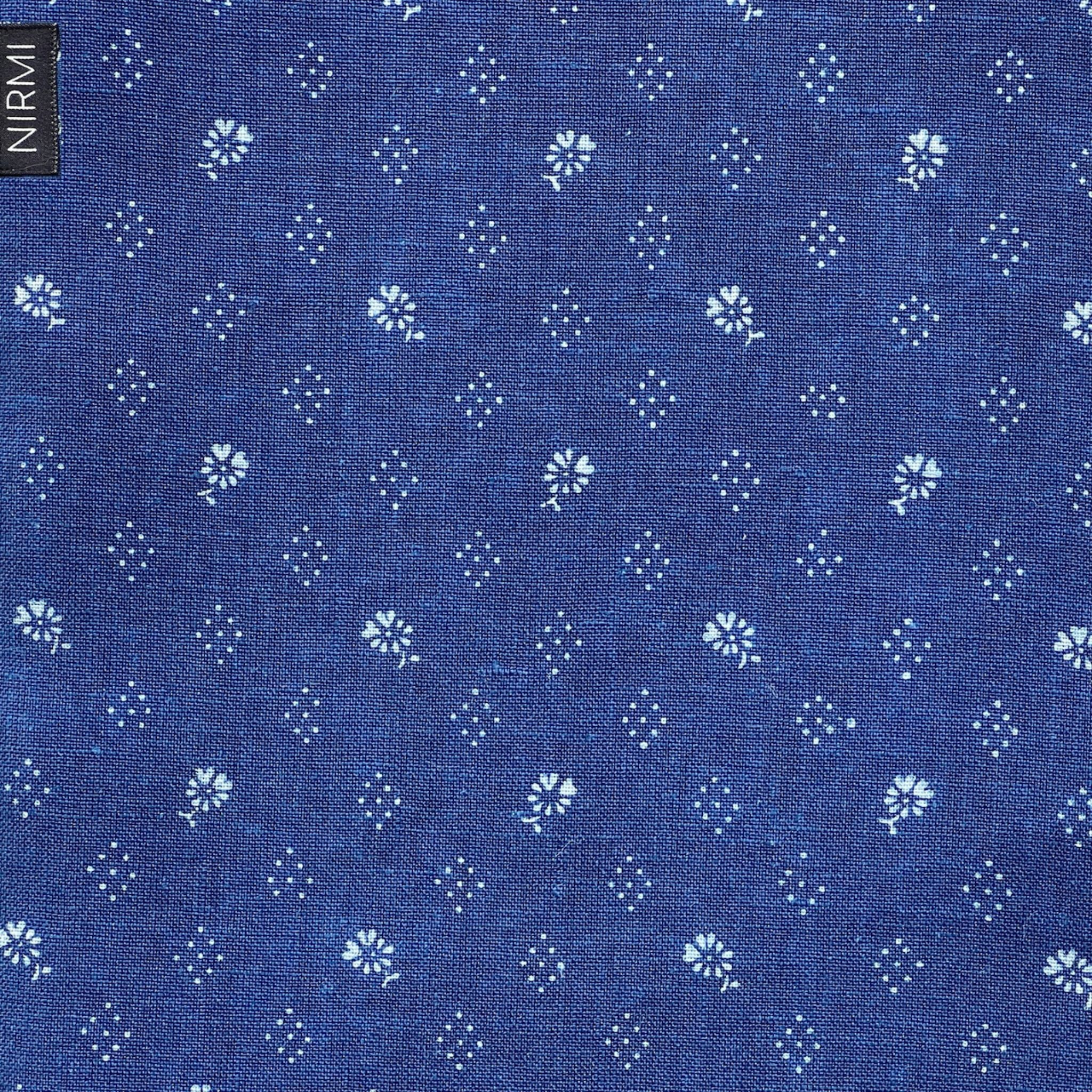 Blaudruck-Patch "Blumen und Rauten" (Österreich)